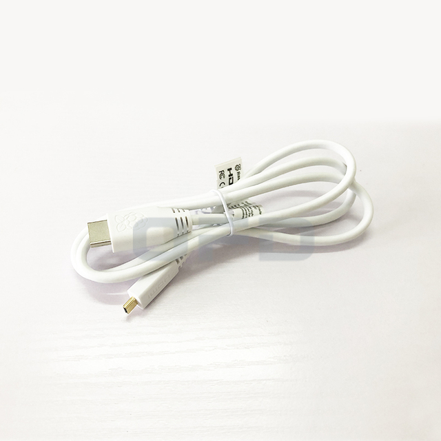 Raspberry Pi Official HD MI Cable Micro/Mini HD MI to Standard HD MI Video Cable 2.1 Supports 4K 1M/2M Black/White Cable