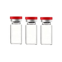 Flacon en verre 2ml 3ml 5ml 7ml 10ml, tube plat fin, petit récipient médical en verre