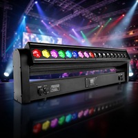 Projecteur à tête mobile IP65 18x40W RGBW 4 ° -60 °   Projecteur LED motorisé à zoom double avec contrôle de pixels, écran tactile LCD DMX pour scène extérieure