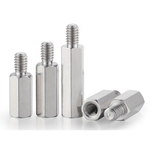 Espaciador hexagonal de acero niquelado con rosca macho-hembra para PCB, tornillo de distancia M2 M2.5 M3 M4 M5 M6 - Product Image 1
