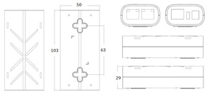 Répéteur PoE standard 1*10/100M avec port de réception d'alimentation RJ45 + 2*10/100M ports d'alimentation pour commutateur - Product Image 2