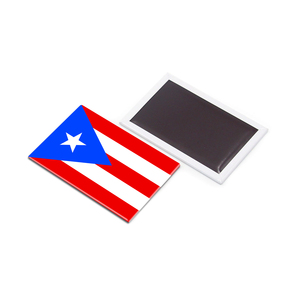Tùy chỉnh bán buôn puerto Rico quà lưu niệm quà tặng Keychain tấm giấy phép nam châm cho tủ lạnh puerto Rico - Product Image 1