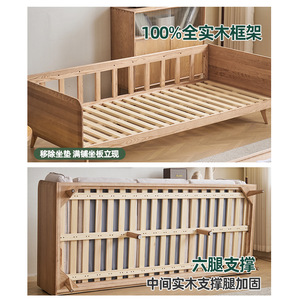 Sofá moderno minimalista de madera maciza, tapizado en algodón y lino, en forma de L, para sala de estar, ideal para apartamentos pequeños. - Product Image 5