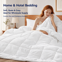 Couette blanche de qualité professionnelle pour fabricant OEM, taille personnalisée, pour hôtels, toutes saisons (été, hiver), insert de couette.