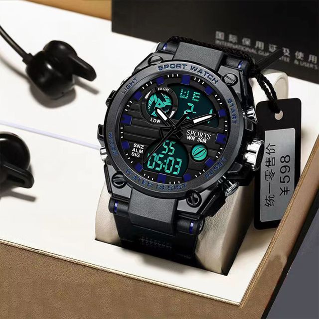 Fashion Style LED Waterproof Digital Watch LED Factory Wholesale Men's Watch Simple and Atmospheric Sports Watch
