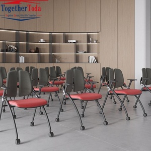Chaise de conférence pliable de luxe léger avec protection lombaire, dossier double réglable, pour bureau et école (vente en gros) - Product Image 5