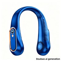 Ventilateur portable sans pales à affichage numérique, rechargeable, silencieux, pour usage domestique/extérieur, longue autonomie de la batterie