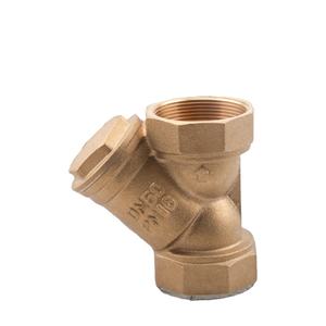 Vanne de retenue en laiton de haute qualité en forme de Y avec filetage interne et filtre en laiton résistant aux hautes températures - Product Image 2