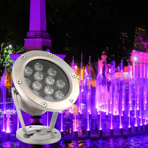 Projecteur <span class=keywords><strong>LED</strong></span> RGBW Submersible IP68 9W-18W DC24V en Acier Inoxydable pour Fontaine de Jardin, Étang, <span class=keywords><strong>Cascade</strong></span>, Spa - Product Image 4