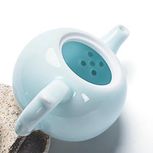 Tetera de <span class=keywords><strong>Porcelana</strong></span> China Barata con Diseño 3D de Pez, Tetera de Cerámica Celadón, Tetera de Kung Fu - Product Image 6