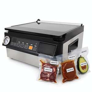 Máquina Selladora al Vacío Segura y Rastreable + Impresora de Fecha de Producción para Envasado al Vacío de Alimentos Húmedos Ricos en Líquidos, Sous Vide - Product Image 1