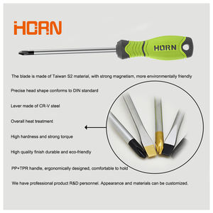 ชุดไขควง<span class=keywords><strong>ปาก</strong></span><span class=keywords><strong>แบน</strong></span>รูปกากบาทเหล็กโครเมียมวาเนเดียมที่จับแม่เหล็กอะซิเตท/โพรพิลีนขนาดตัวชี้วัด DIY สำหรับบ้าน - Product Image 5