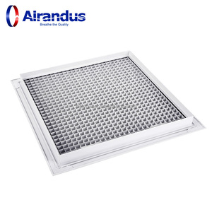 NOUVEAU Panneau de grille de <span class=keywords><strong>plafond</strong></span> carré en aluminium HVACR EG-B, type alvéolé, pour entrepôt, registres d'<span class=keywords><strong>air</strong></span> de retour HVAC, OEM - Product Image 2