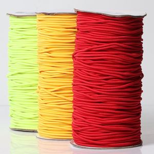 Cordón Elástico de Poliéster/Hilo Elástico Importado de Alta Elasticidad, Color Negro/Blanco, de 2-5 mm, Marca Stock Yusen D1, para Ropa, Cordones de Zapatos y Bolsos - Product Image 1