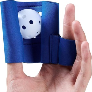 Dispositivo de terapia con bola de agarre para la mano, herramienta ajustable para ejercitar los dedos, para rehabilitación y entrenamiento de fuerza, color azul - Product Image 5