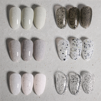 Ensemble de 12 couleurs de vernis à ongles en gel réfléchissant naturel vernis à ongles d'hiver à paillettes semi-permanent pour les ongles gel UV à tremper