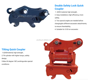 Attaches rapides semi-automatiques pour godets d'excavatrice, attache rapide à double verrouillage, attache rapide hydraulique - Product Image 6