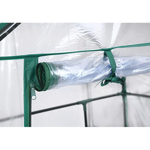 <span class=keywords><strong>Serre</strong></span> de jardin portable à 4 niveaux <span class=keywords><strong>Mini</strong></span> <span class=keywords><strong>serre</strong></span> verte avec porte à fermeture éclair pour l'intérieur et l'extérieur Couverture <span class=keywords><strong>transparente</strong></span> en PVC - Product Image 6