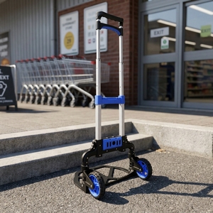 Carrello <span class=keywords><strong>a</strong></span> <span class=keywords><strong>Mano</strong></span> Pieghevole in Alluminio Resistente con <span class=keywords><strong>Ruote</strong></span> Richiudibili, Capacità 60kg, Personalizzabile OEM <span class=keywords><strong>per</strong></span> Attrezzi e Shopping - Product Image 4