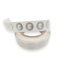 Etiqueta RFID Personalizada de 13.56mhz ISO14443A con Chip FM11RF08, Inlay HF, Etiqueta Blanca en Rollo de Papel