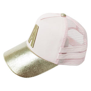 قبعة شمسية للأولاد والبنات، قبعة شبكية للحماية من الشمس بـ 6 ألواح قابلة للتعديل، مسامية ومقاومة للماء، 100% قطن بنمط حروف - Product Image 6