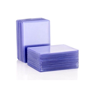 Protège-cartes en plastique transparent 35pt avec fermeture éclair pour cartes à collectionner, sport, baseball, basketball, haute qualité, organisation - Product Image 1