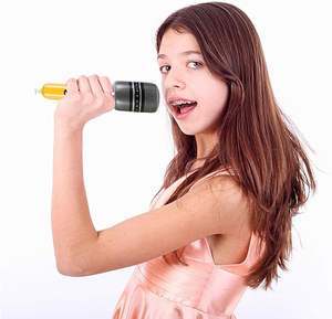 4PCS充气麦克风唱歌派对装饰吹气麦克风玩具充气麦克风80年代90年代派对装饰品 - Product Image 6