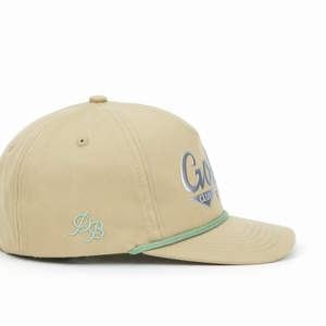 Gorra de Golf Beige con Logotipo Personalizado, Gorra de Béisbol de 5 Paneles con Visera Curva, Gorra de Sol con Cierre a Presión, Gorras Trucker para Exteriores - Product Image 3