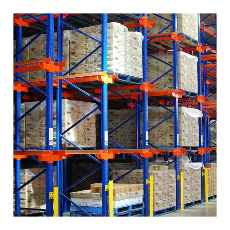 Heavy Duty Warehouse Storage Wholesale Factory Customized Storage Shelf Industrial 4.5T Per Layer Drive-in Pallet Rack Shelf