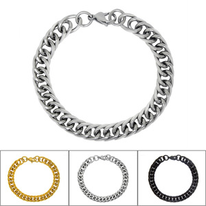 Pulsera de Cadena de Acero Inoxidable Plateada, Joyería Unisex, Regalo, Accesorio - Product Image 5