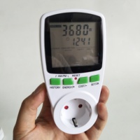 Compteurs de puissance CA SUPOELE 220 V, Wattmètre numérique, Compteur d'énergie UE, Moniteur de consommation, Analyseur de coût électrique, Analyseur de prise de mesure