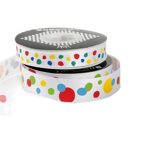 Nine-Colored Ribbon Polka Dot Satin Ribbon Birthday Cake Gift Wrapping Decorative Ribbon Children's Day Party Supply - Product Image 5