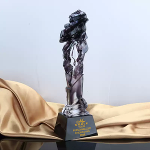 Personnalisation Gravure Réunion Annuelle Récompenses Souvenir Créatif Goutte <span class=keywords><strong>D</strong></span>'<span class=keywords><strong>eau</strong></span> Pierre Portant Noir Art <span class=keywords><strong>Verre</strong></span> Trophée - Product Image 3