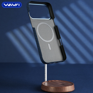 Étui de téléphone magnétique triangulaire en fibre de carbone VAWI B343 pour <span class=keywords><strong>iPhone</strong></span> 17 <span class=keywords><strong>Pro</strong></span> <span class=keywords><strong>Max</strong></span>, coque antichoc pour Samsung et Huawei - Product Image 6
