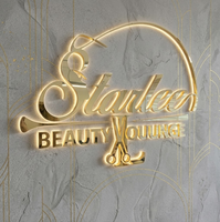Letrero LED de Estilo Moderno, Letrero con Letras de Canal Retroiluminadas por LED, Letrero para Salón de Belleza, Letrero Comercial 3D, Letrero con Logotipo para Interiores