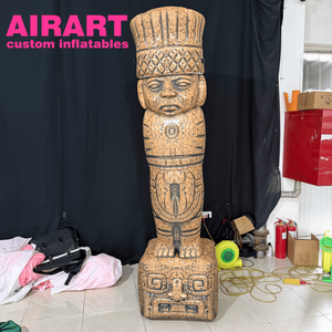 Pilar de Piedra Totem de la Civilización Maya Inflable para Exhibición en Parques al Aire Libre, Columna de Piedra Inflable Antigua para Accesorios de Escenario - Product Image 2