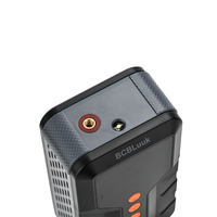 Compresseur d'air multifonction portable 4x2500mAh ABS 120W pour voiture, démarreur de secours, écran LED, gonfleur de pneus sans fil, batterie externe