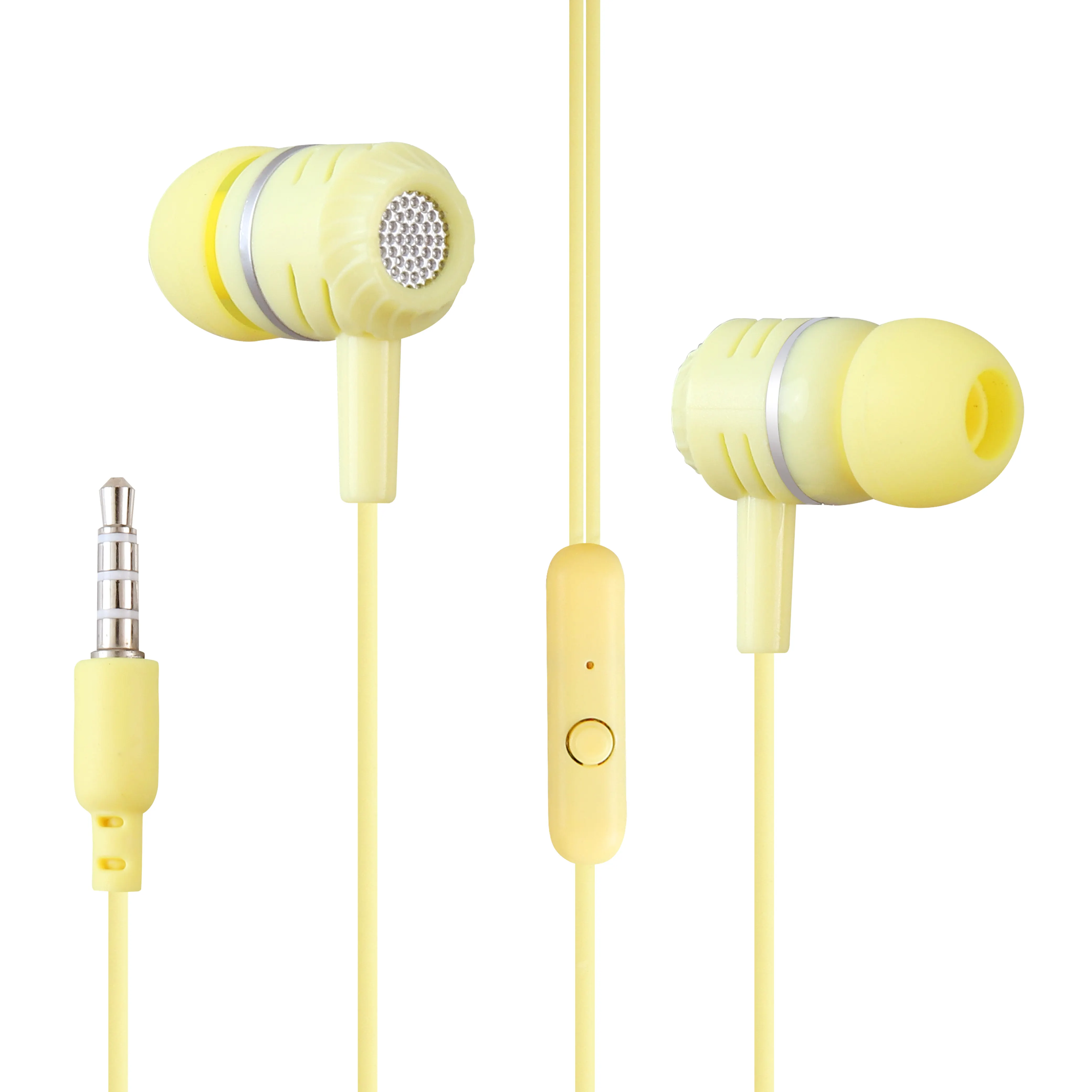 3,5mm Sport Stereo Music Noise canceling jack Wired Earphones Headset Headphone com microfone Handsfree Earphone