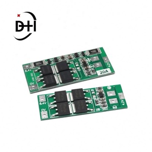แผงป้องกันแบตเตอรี่ลิเธียม 18650 แบบ 2 แถว 7.4V 8.4V พร้อมบอร์ด BMS กระแสสมดุล 20A มาตรฐาน ช่วยเพิ่มสมดุล - Product Image 1