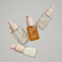 Flacon pompe à pression de 30 ml et 50 ml de forme carrée haut de gamme pour sérum visage et cheveux, idéal pour les soins de la peau