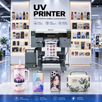 Mesin Cetak UV LINKO dengan Printhead I3200 untuk Pencetakan Digital Stiker Kristal, Mesin Pencetak untuk Pembungkus Casing Ponsel