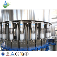 Machine de remplissage automatique d'eau minérale, usine d'embouteillage d'eau purifiée à petite échelle pour les petites entreprises