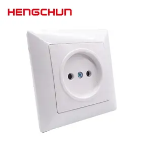 High quality eu style abs panel white household european socket outlet