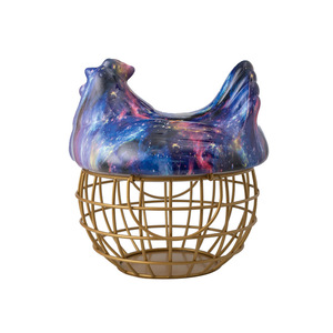 Hen Shaped Egg <b>Basket</b> <b>With</b> <b>Lid</b> Multifunction Kitchen Storage For Eggs And Spices Freshness Preservation - Product Image 5