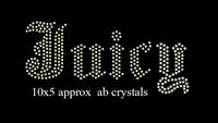 Strass Lettres Alphabet Monogramme Vieux Anglais Olde Médiéval Étincelle Transfert DIY Bling Fer sur Applique Motif