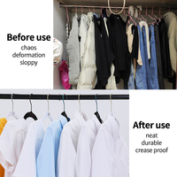 Offre Spéciale 360 degrés pivotant cintre anti-dérapant cintre vêtements courts noir velours cintres pour chambre