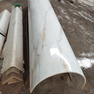 Zgstone באמצעות-גוף לוחות אבן ננו-גובלס משטחים אבן שיש לבן מלאכותי רצפה קיר פאנל מורכב מגבש זכוכית - Product Image 4