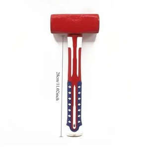 Marteau en acier à haute teneur en carbone, marteau à pierre lourd, chantier <span class=keywords><strong>de</strong></span> construction, multifonctionnel, manche en fibre, marteau carré, outils à main portables - Product Image 6