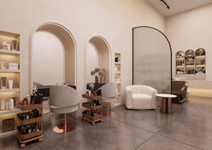 Industrial Barber Shop Interior Design and Full Furniture Set Supply - Product Image 2