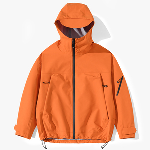 High Quality Eco-Friendly Polyester/Cotton Worsted Fabric Jacket 250g-300g <b>Weight</b> <b>Stand</b> Collar Zipper Closure Casual Style Men - Product Image 2